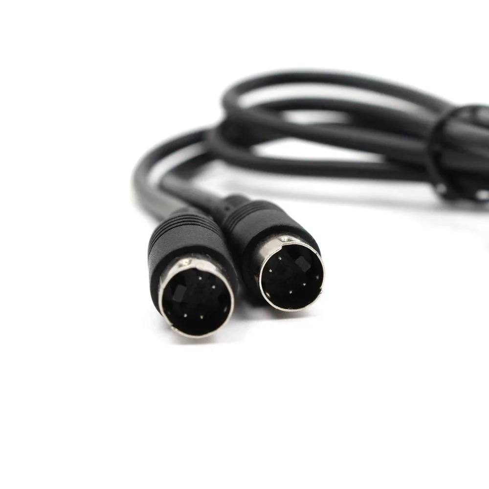 كابل توصيل تلفزيون من الذكور إلى الذكور ، 1 متر ، 4 دبوس ، جهاز عرض ، جهاز فيديو مرئي ، دي في دي ، مطلي بالذهب ، جديد