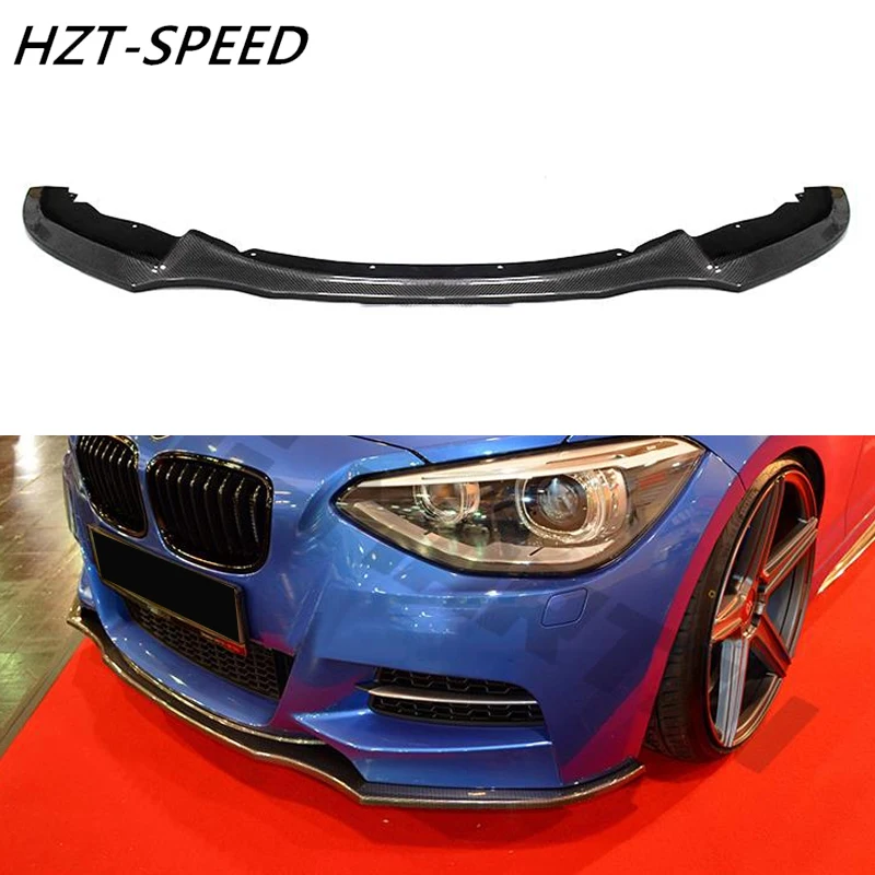 2015 - 2016 Car Protector Bumper F20 Carbon Fiber Front Lip for BMW 1 Series M135 MT Car Front Lip