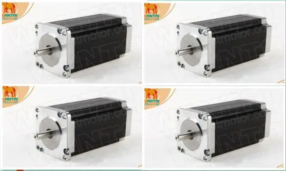 Wantai 4PCS Nema23 Stepper Motor Dual Shaft 57BYGH115-003B dual shaft 3.0A 3Nm 425oz-in 115mm Embroidery Pump,Free Ship To most