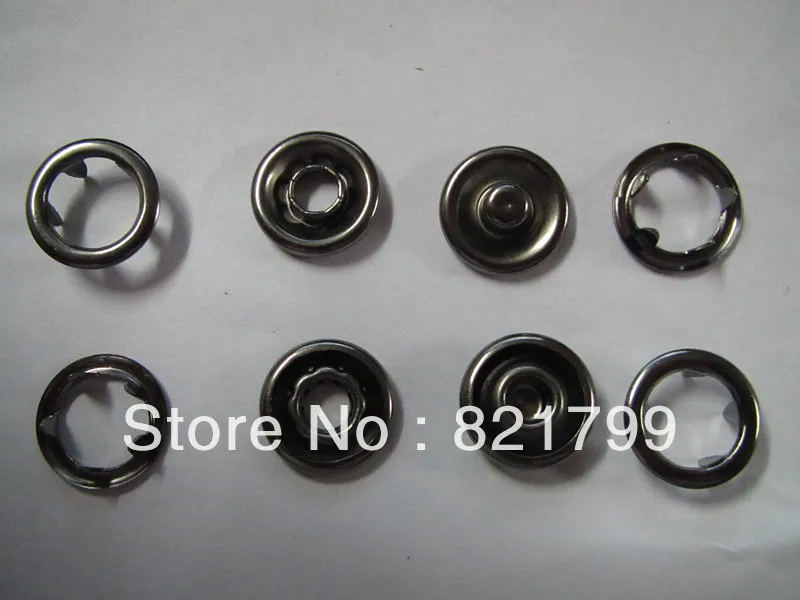 12mm prong snap button for child cloth  black gun nickel sweater snap button brass children button 200sets