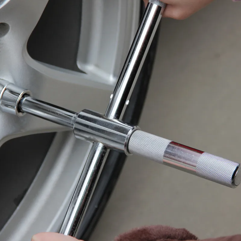 Cross Retractable Socket Wrench 17-23mm Car Tire Change Long Arm Labour Saving Auto Wheel Sleeve Spanner Set Hand Repair Tools