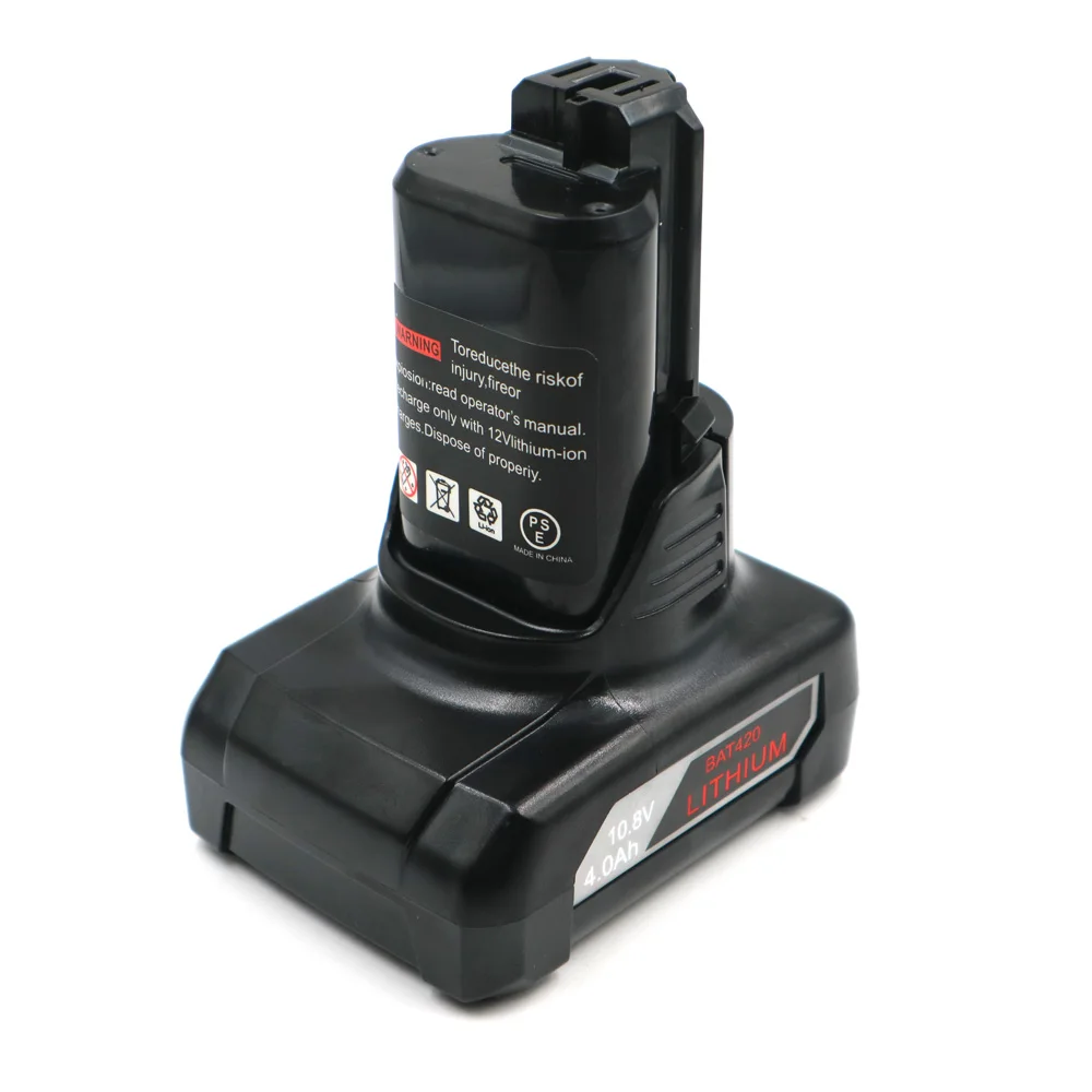 C&P BOS 10,8 V 12D 3000 mAh-6000 mAh 2607336013 2607336014   BAT411 BAT411A BAT412A PS40-2 PS50B Batteria per elettroutensili agli ioni di litio per Bosch