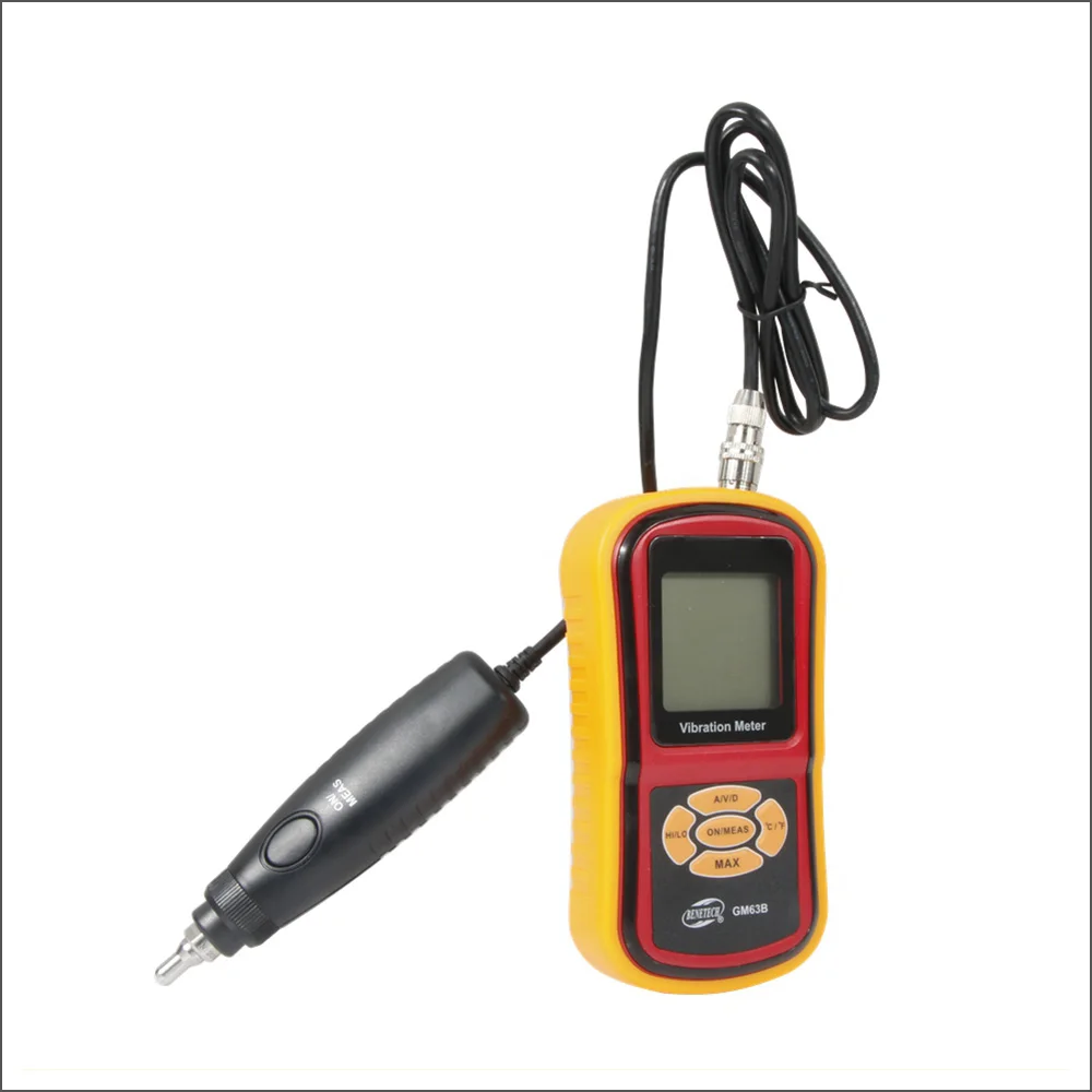 BENETECH الاهتزاز محلل هزاز Analizador دي Vibraciones الرقمية الاهتزاز متر فاحص المحمولة GM63B Medidor Vibraciones