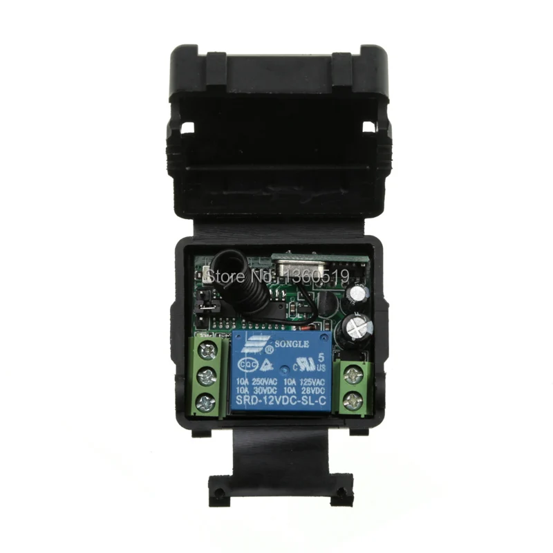 Hot DC12V 24V 1CH 1 CH Wireless Remote Control Switch 10A relay Receiver Module RF Transmitter with 315/433 Mhz Remote Controls