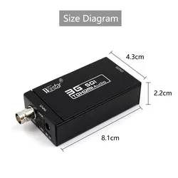 Konwerter SDI Mini 3G SDI Adapter HDMI-Full HD 1080P SDI do telewizora HD konwerter Audio-obsługuje HD-SDI i 3G-SDI