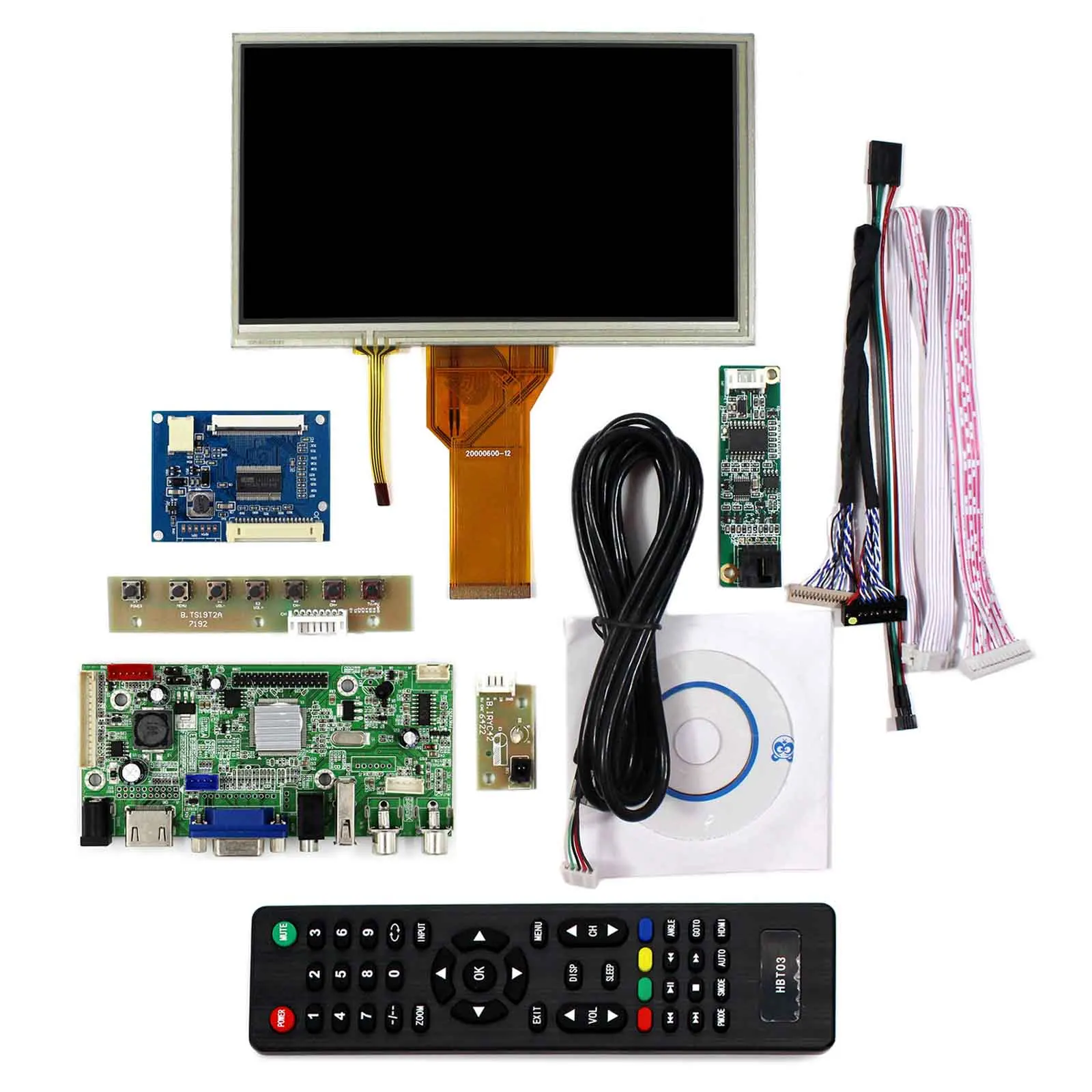 HD MI+VGA+AV+Audio+USB LCD Controller Board 7