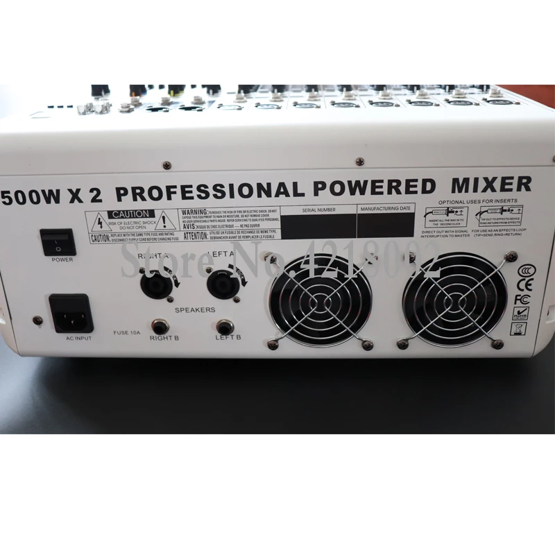 High Power 8 Channel Bluetooth Amplifier Microphone Mixer Karaoke Performance Conference USB MP3 Microphone Mic Mixer System
