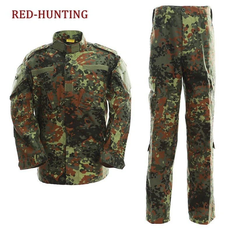 Desert & Jungle Outdoor Camouflage Uniform Tactical Uniform Combat Hunting Suit BDU Training Jacket and Pant