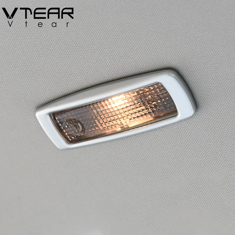 Автоматическая лампа для чтения Vtear, накладка, хромированная рамка, внутренний молдинг, Стайлинг автомобиля, внешние аксессуары для Skoda Kodiaq 2017-2021