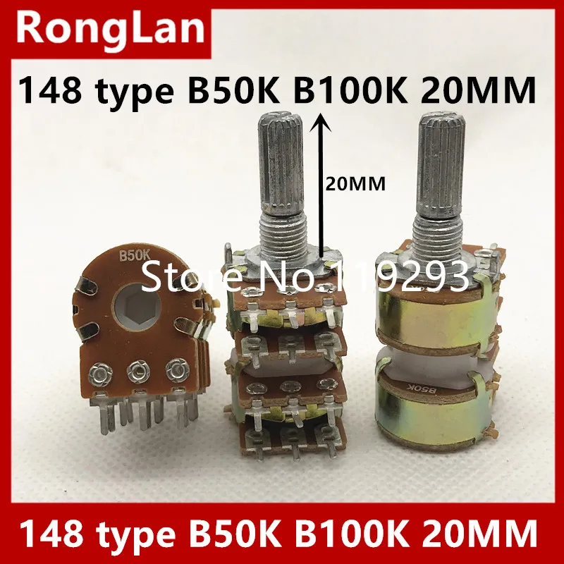 

[BELLA]Spot units produced audio amplifier with 148 type 16 type quadruple volume 10% B50K B100K potentiometer 20MM--10PCS