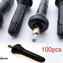 100pcs TPMS Anti-explosion Wheels Valve Stem Tire Snap-In Rubber Type Pressure Sensor Monitoring System