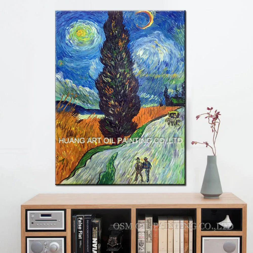 

Reproduction of Van Gogh's Walking People on the Street by Skillful Painter Home Decor Handmade Famous Painting on Canvas Art