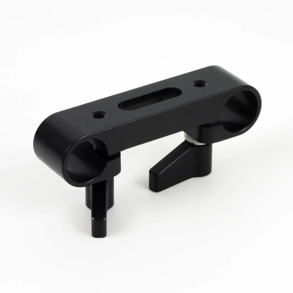 Short Notch Attaching Mount 15mm Rod Clamp Rail Block fr 15mm Rod Support System LWS Camera Rig Armor Cage Studio Production