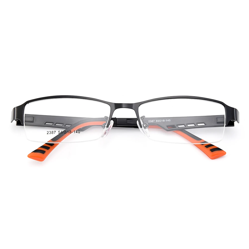 Gmei Optical Men Titanium Alloy Eyeglasses Frame for Men Eyewear Flexible Temples Legs IP Electroplating Alloy Spectacles Y2387