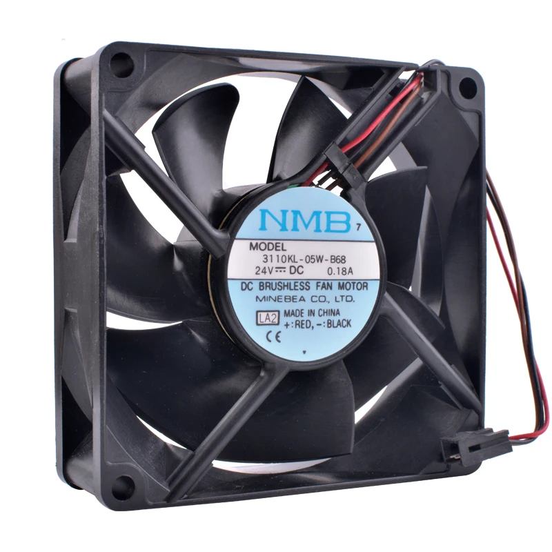 

COOLING REVOLUTION 3110KL-05W-B68 8cm 80mm fan 8025 24V 0.18A Double ball bearing mute inverter industrial computer cooling fan