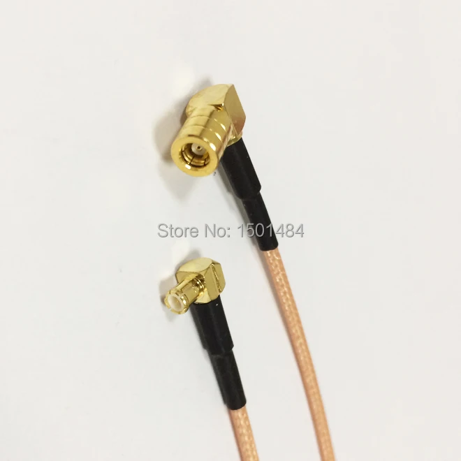 

New SMB Female Jack Right Angle Connector Switch MCX Male Plug Right Angle Convertor RG316 Wholesale Fast Ship 15CM 6" Adapter