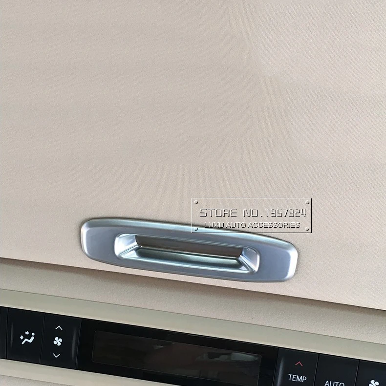 TTCR-II Car Accessory For Toyota Alphard Vellfire 2015 2016 Skylight Sunroof Handle Sticker ABS Chrome Refit Decorate Trim Frame