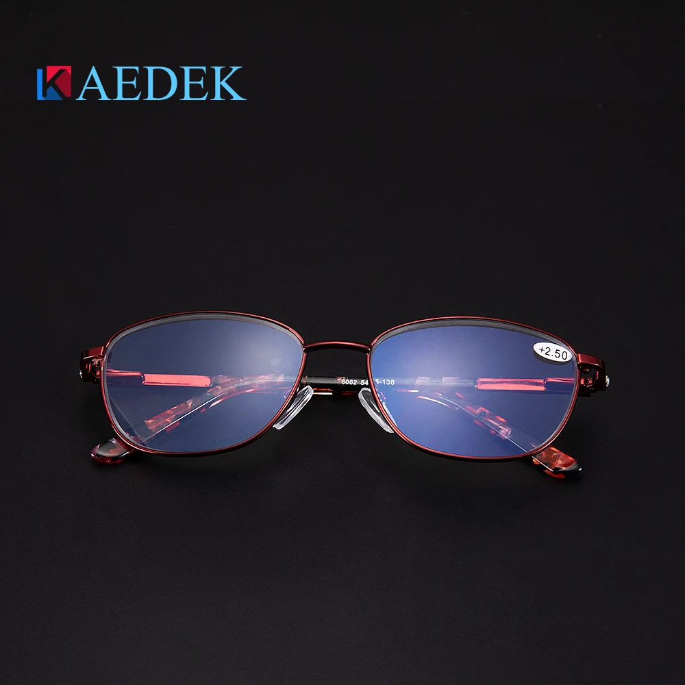 KAEDEK Fashion Computer Glasses Working Women Anti Blue Light Blocking Filter Reduce Digital Eye Strain Clear Improve Comfort