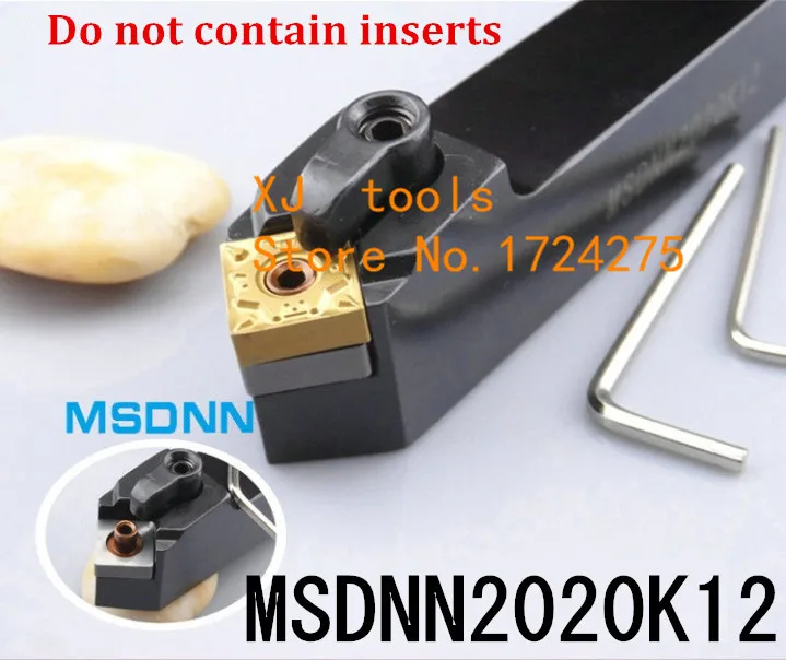 MSDNN2020K12 20*20*125mm Metal Lathe Cutting Tools,CNC Tool Cylindrical turning tool, External Turning Tool,Type MSDNN