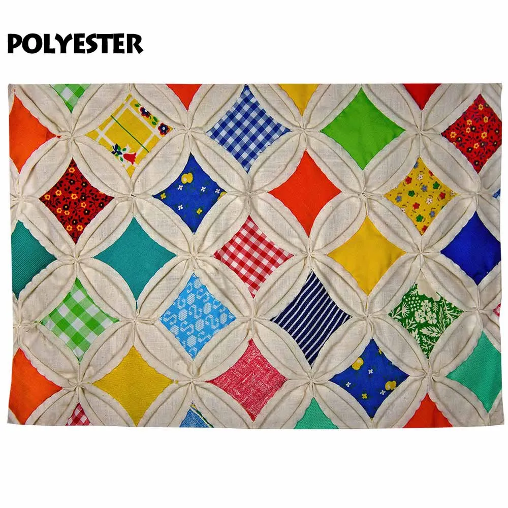 Allenjoy-Fondo para estudio fotográfico, telón de fondo colorido con patrón de edredón, decoración de fotografía, photocall para fotógrafo