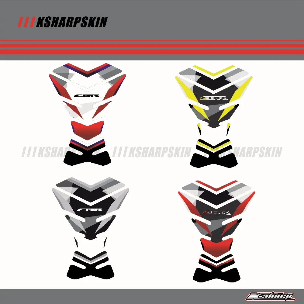 3D ADESIVI Sticker Decal Emblem Protection Tank Pad Cas Cap Fit FOR HONDA CBR250RR  CBR400RR CBR600RR CBR1000RR CBR 650F F4 F4i