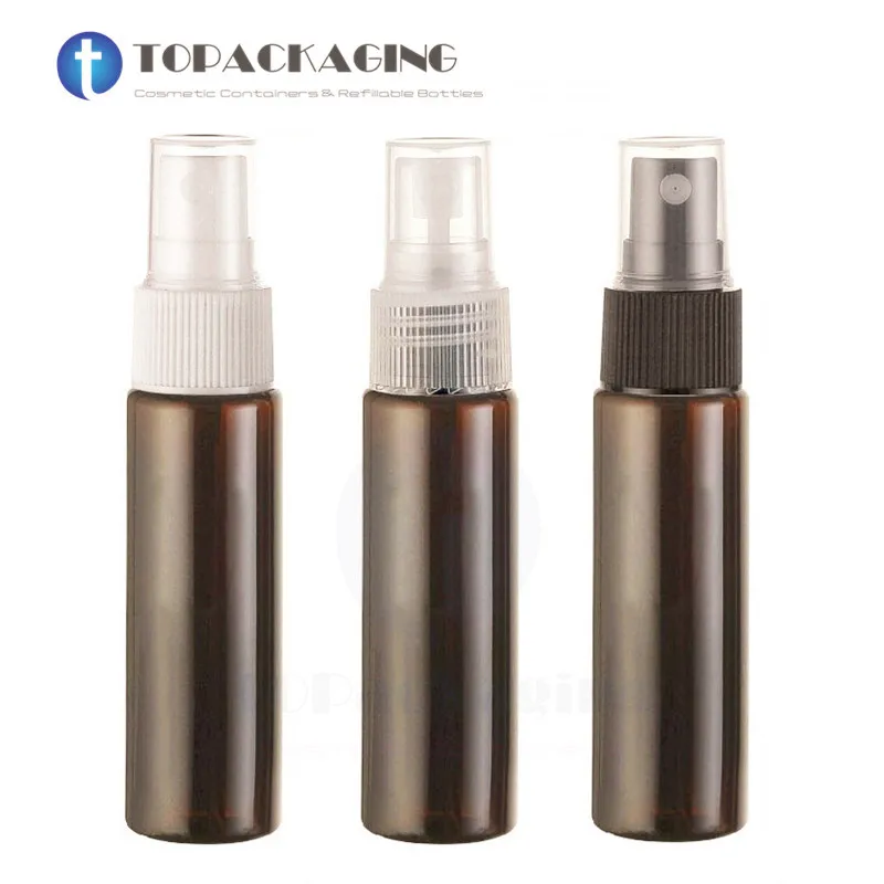 

50PCS*30ML Amber Plastic Bottle Brown Fine Mist Atomizer Spray Pump Empty Cosmetic Container Perfume Refillable Packing Parfume