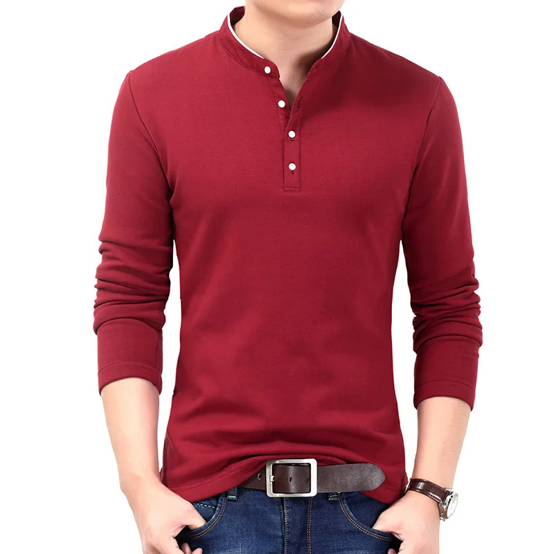 Brand Clothing New Men Polo Shirt Men Business & Casual Solid Male Polo Shirt Long Sleeve Breathable Polo Shirt