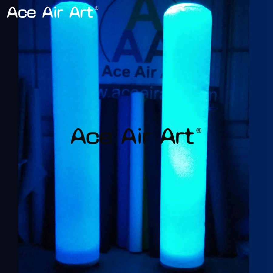 Potable Inflatable Pillar Tube Column with Lighting LED for Sale Made in China by Ace Air Art