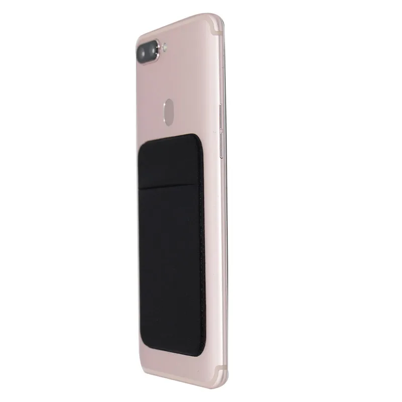 Elastic Stretch Lycra Adhesive Mobile Phone Wallet Case Credit ID Card Holder Pocket Stick On 3M Adhesive Pocket Purse Pouch