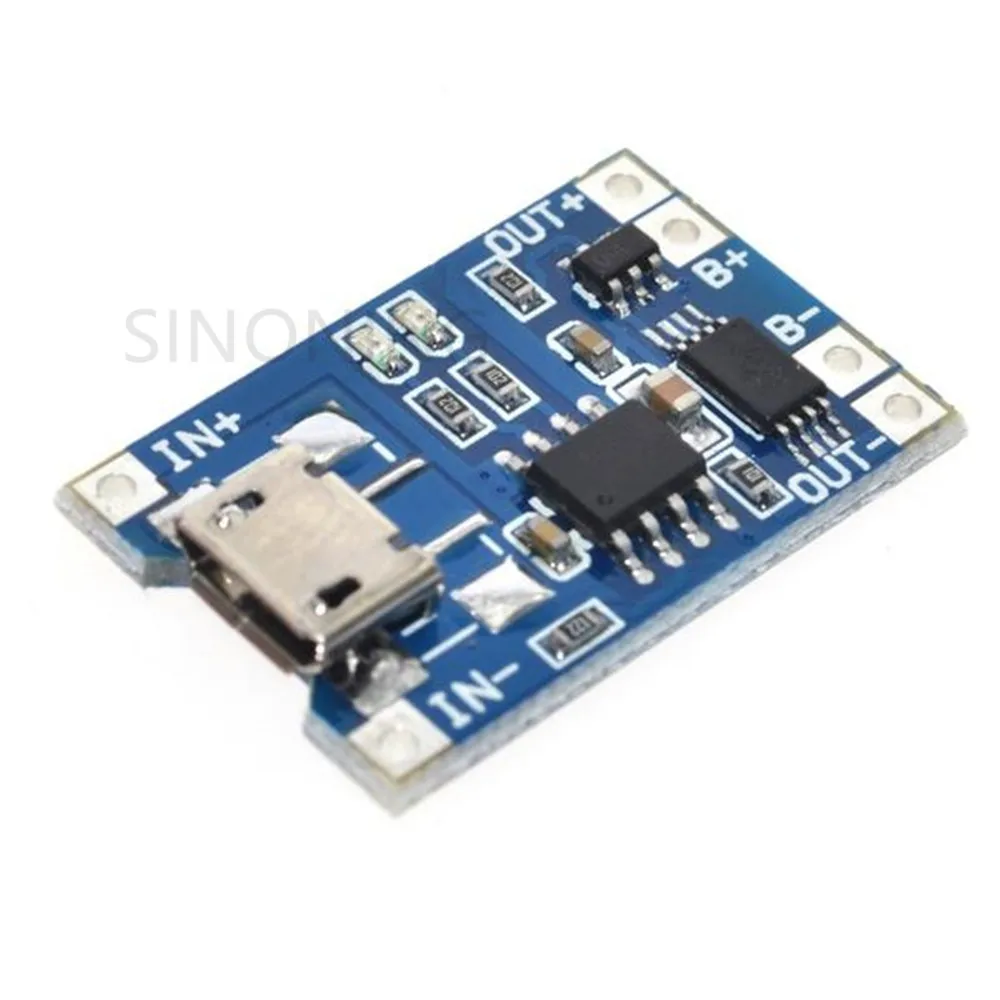 Carte de charge de batterie au Lithium, électronique intelligente 5V Micro USB 1A 18650 avec Module de charge de Protection