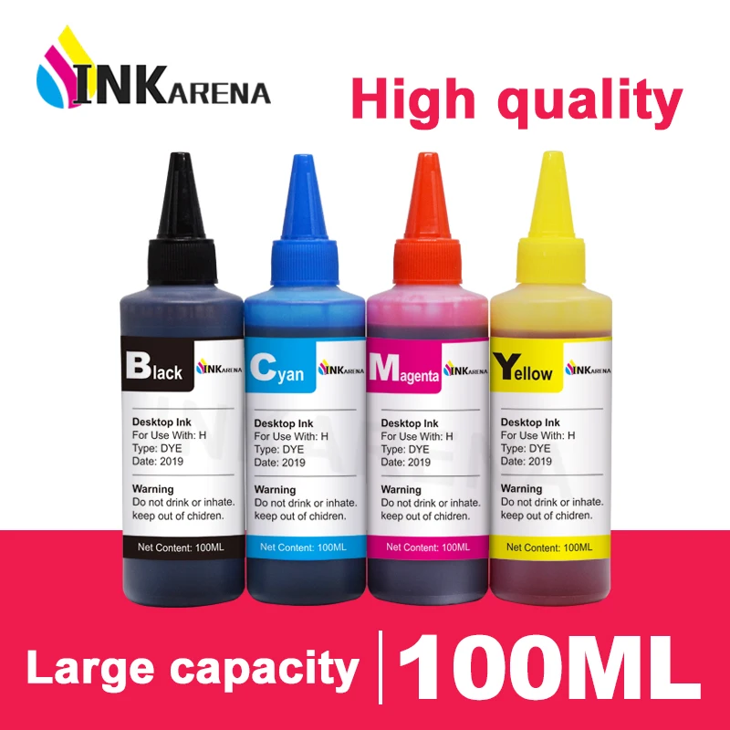 

Dye Ink Refill Kit For HP 903 907 XL Refillable Cartridge Officejet Pro 6965 6966 6968 6970 6971 6974 6975 6978 6979 Printer