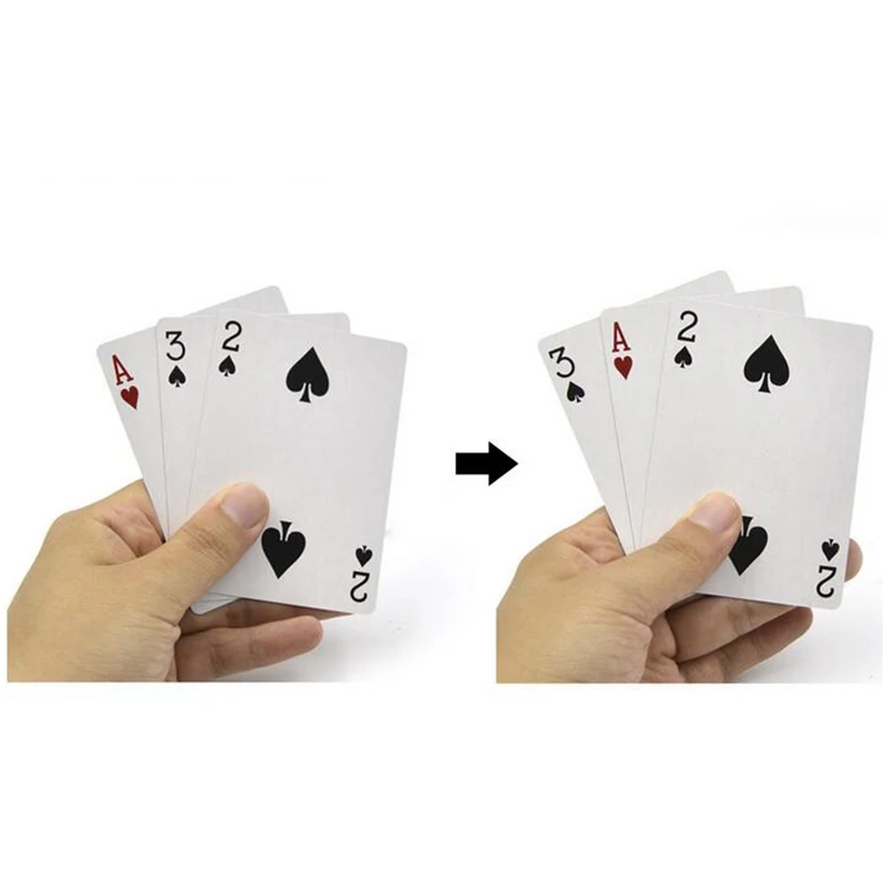 1 Pcs 3 Cards Monte Magic Card Three Card Poker Monte Card Trick Easy Classic Magic Tricks For Close Up Magic Illusion