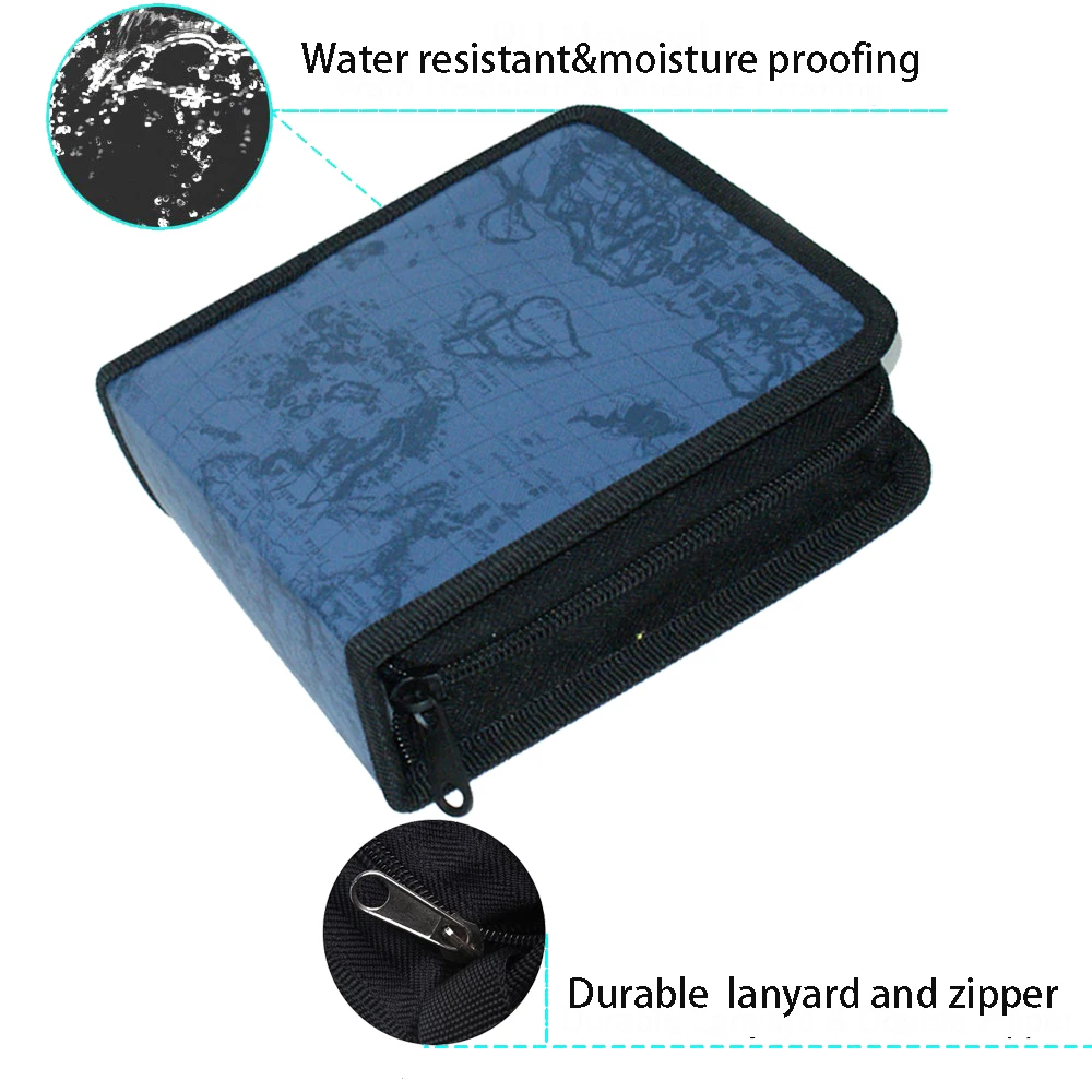 40pcs Disc CD DVD Capacity Case Storage Holder Carry Case Organizer Sleeve Wallet Cover Bag Box CD DVD Storage Cover Accessory