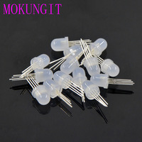 10pcs-1000pcs Decorative LED Strip Light WS2812B APA106 F5 5mm F8 8mm Round RGB LED APA106 chipset inside Frosted LED Chips DC5V