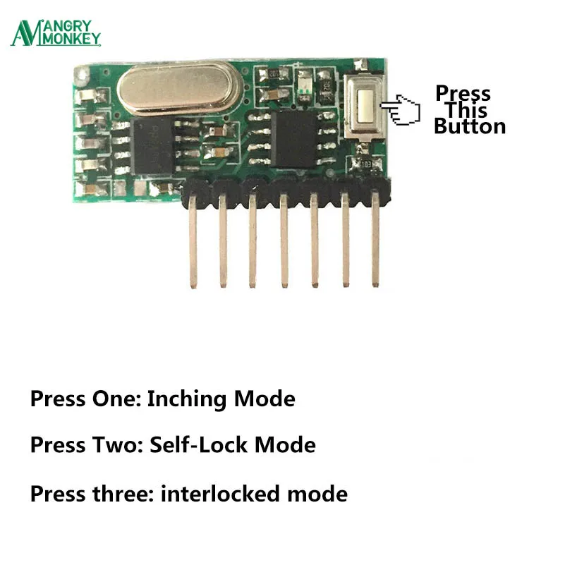 وحدة فك ترميز رمز التعلم ، مستقبل RF 433 ميجا هرتز ، 433 ميجا هرتز ، 4 قنوات إخراج لاسلكية ، مجموعة Diy لجهاز التحكم عن بعد ، ترميز 1527