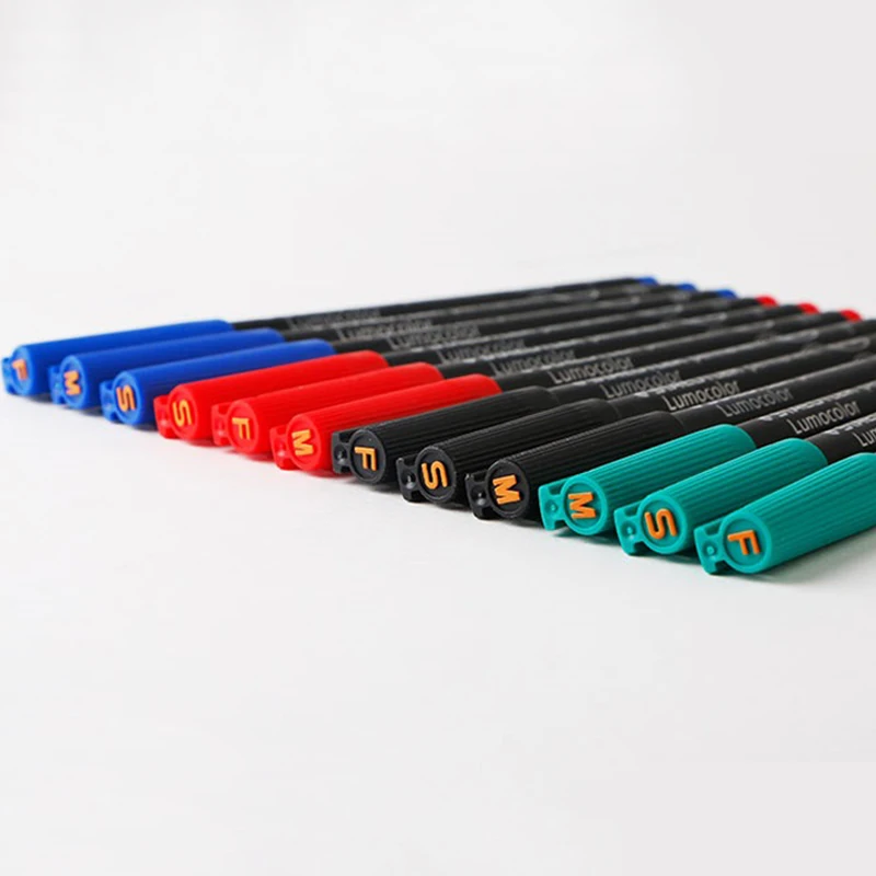 3pcs STAEDTLER 318 F Colored Art Marker Pen Oil Ink Marker Stationery Office School Supplies Quick-drying Waterproof Markers Pen