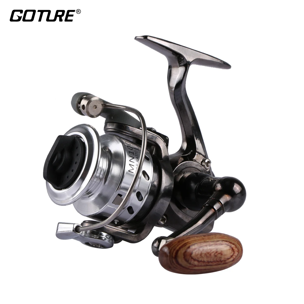 

Goture Mini Fishing Reel MN100 4.3:1 Small Metal Spinning Reel Left/right Interchangeable Handed Winter Ice Wheel Max Drag 4kg