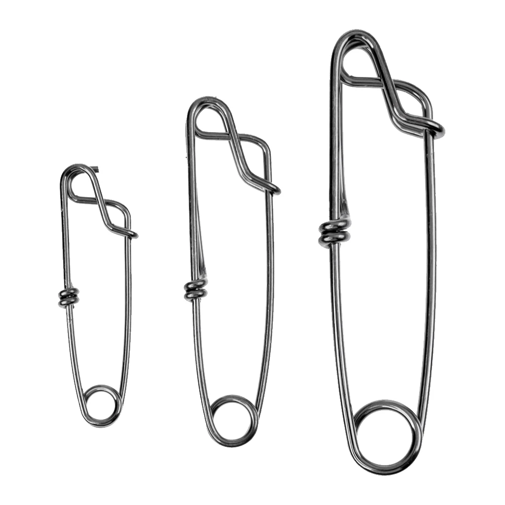 10Pcs Stainless Steel Long Line Tuna Clips Float Line Snap Clip Connector Longline Branch Hangers Fishing Accessories