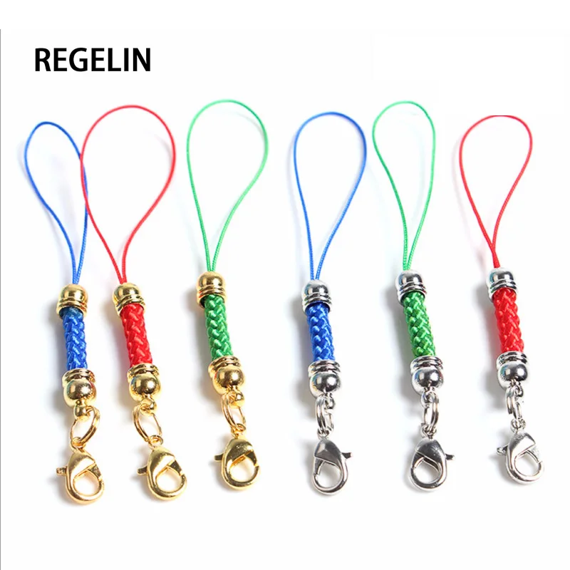 

REGELIN Lobster Clasp Jump Rings Mobile Case Strap Lariat Lanyard Keychain Key Ring String Charms Jewelry Findings Connector