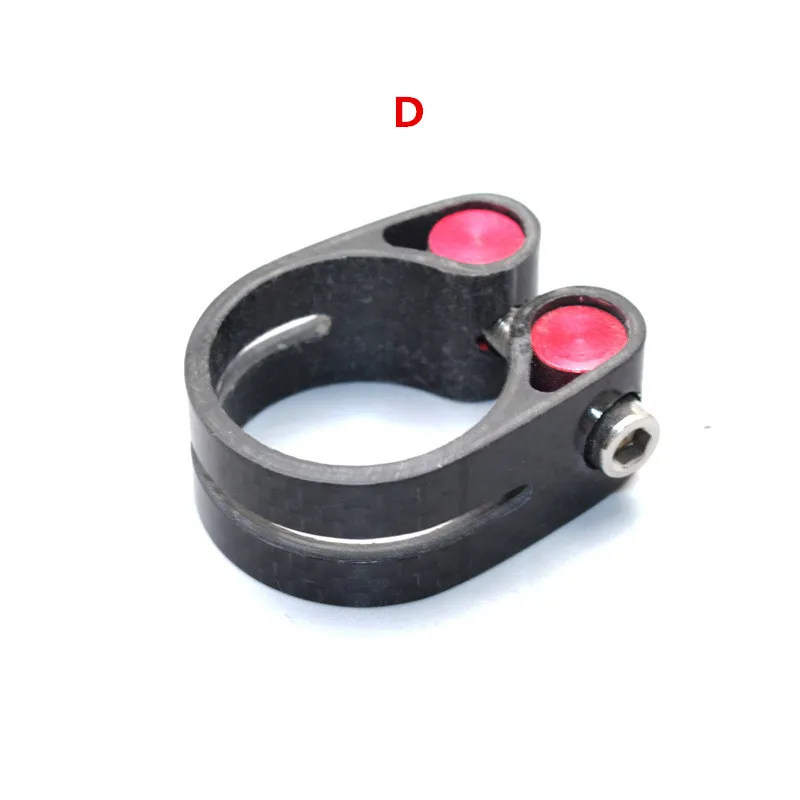 Bicycle carbon fiber seat post clamp 27.2mm 30.8mm 31.6mm locking seat tube clip carbon ultralight seatpost accessories