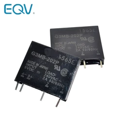 10 pcs G3MB-202P DC-AC PCB SSR In 5VDC,Out 240V AC 2A Solid State Relay