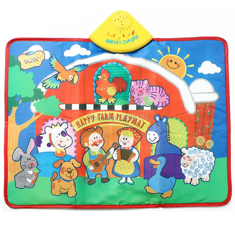 51x67CM baby musical carpet Children Play Mat baby Piano Music gift baby educational mat Electronic toys For Newborn Baby