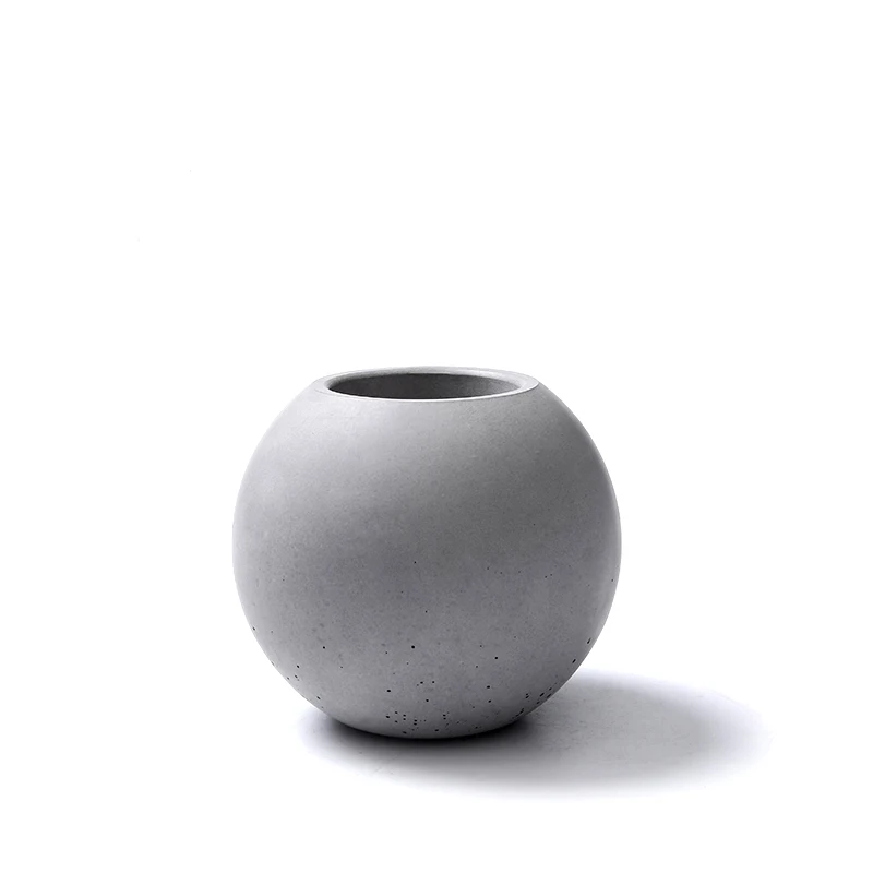 

Ball shape decorative Garden flower pot silicone mold Modern style decorating Concrete cement vase pots Silica gel mold