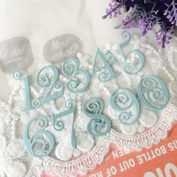 0-9 Lace Numbers Digits Metal Cutting Dies Stencils For DIY Scrapbooking Words Photo Album Decorative Embossing DIY Paper Card