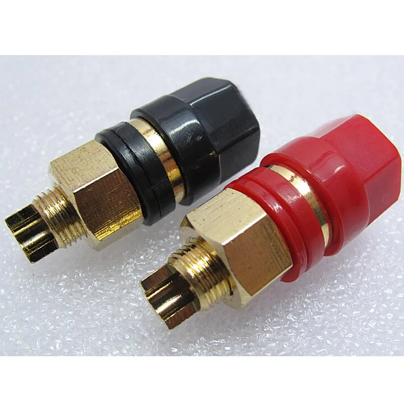 A pair Banana connector Gold-plated Banana plug sockets Copper Terminals Audio Accessories New