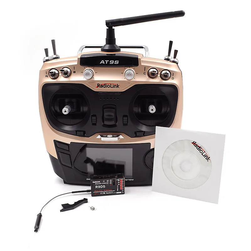 Original Radiolink AT9S Transmitter RD9S Receiver Radio Remote Control System DSSS FHSS 2.4GHz 10CH for RC Quadcopter Helicopter