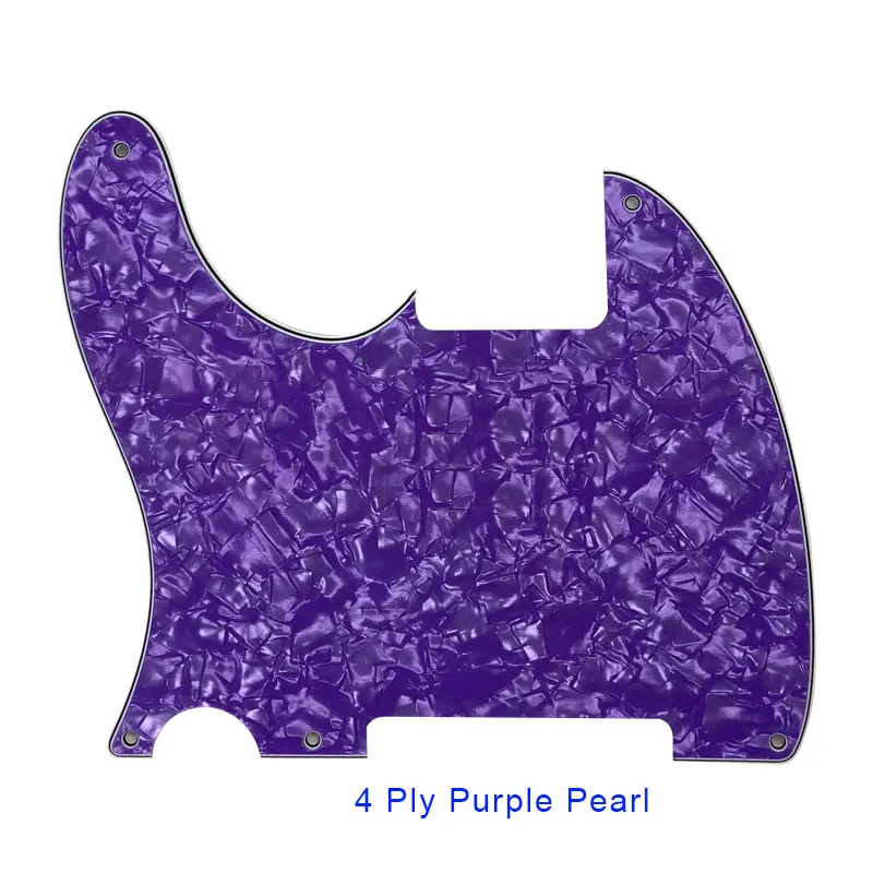 Pleroo Custom Parts -For US Left Handed Standard 5 Screw Holes 52 Year Tele Telecaster DIY Blank Guitar Pickguard Scratch Plate