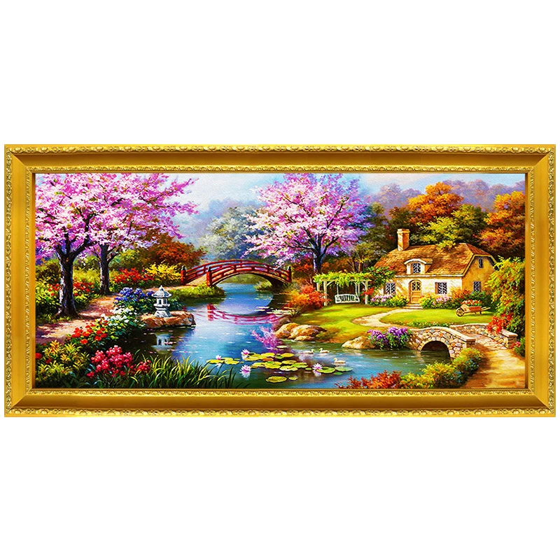 

Home Decoration Accessories Home Sweet Cross Stitch Diamond Cottages Diamond Embroidery Full Diamond Painting