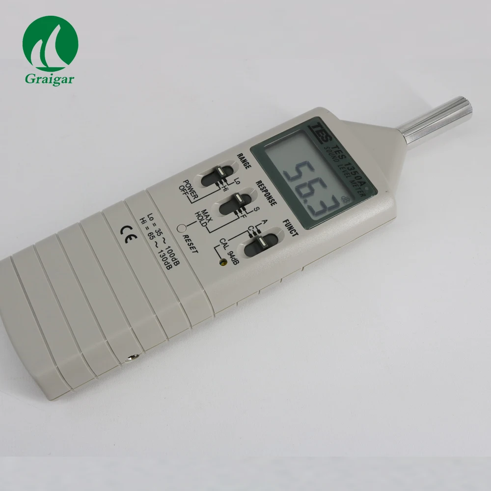 Kỹ thuật số Âm Thanh Đồng Hồ Đo Mức TES-1350A Âm Thanh Phân Tích Tiếng Ồn Meter