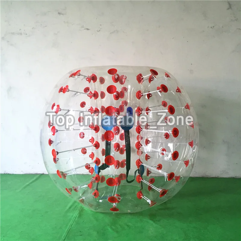 

Hot Sale 1.2m Inflatable Soccer Bubble Ball For Kids PVC Bumper Zorb Ball Body Suits Clear Inflatable Loopy Ball Hamster Ball